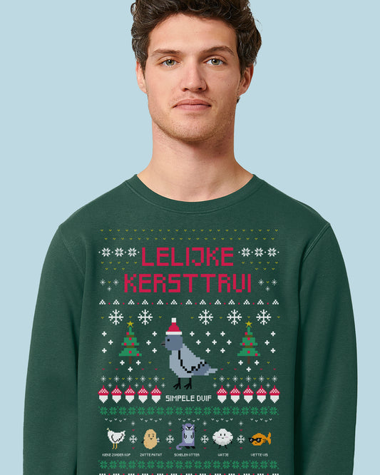 Unisex Biologische Lelijke Kersttrui