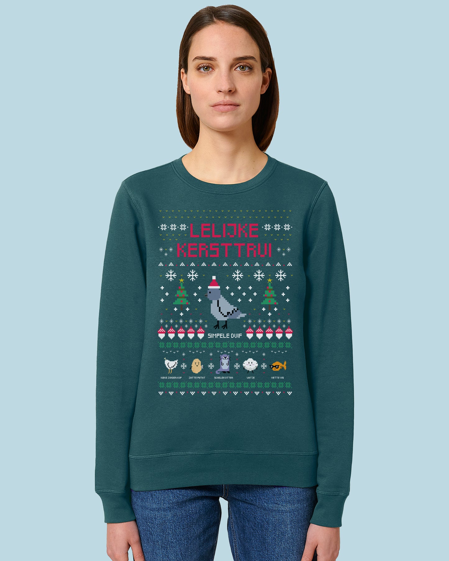 Unisex Biologische Lelijke Kersttrui