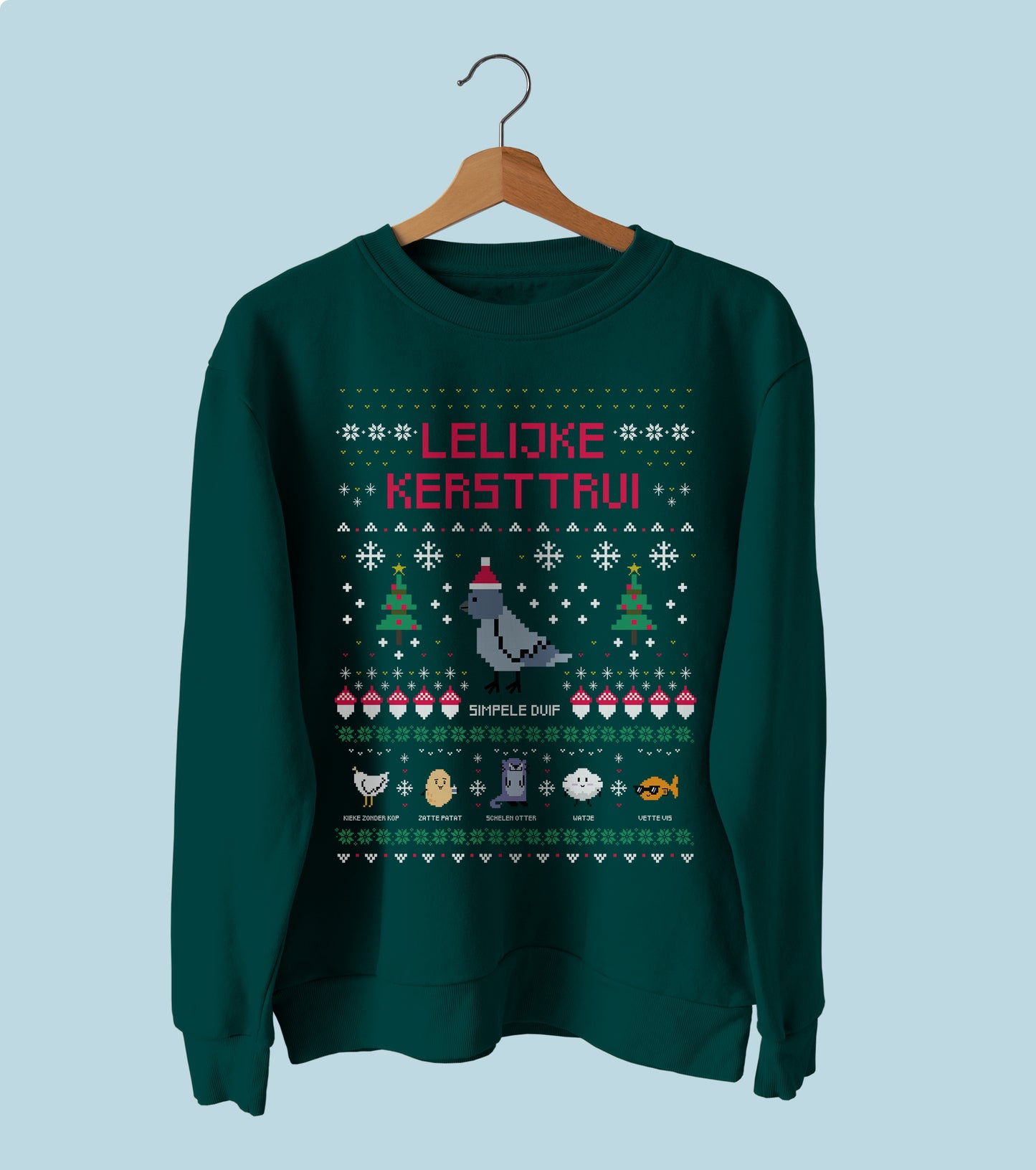 Unisex Biologische Lelijke Kersttrui