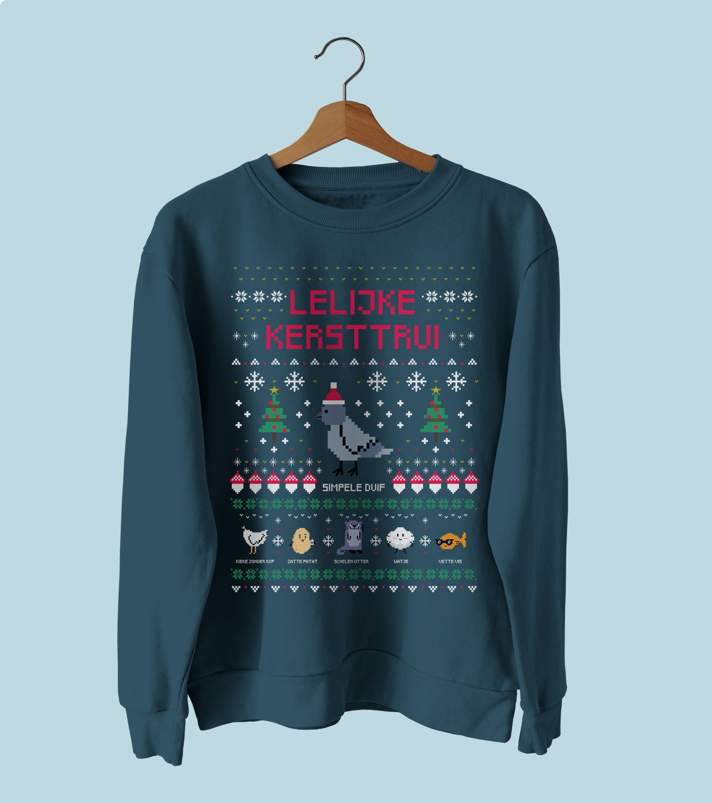 Unisex Biologische Lelijke Kersttrui